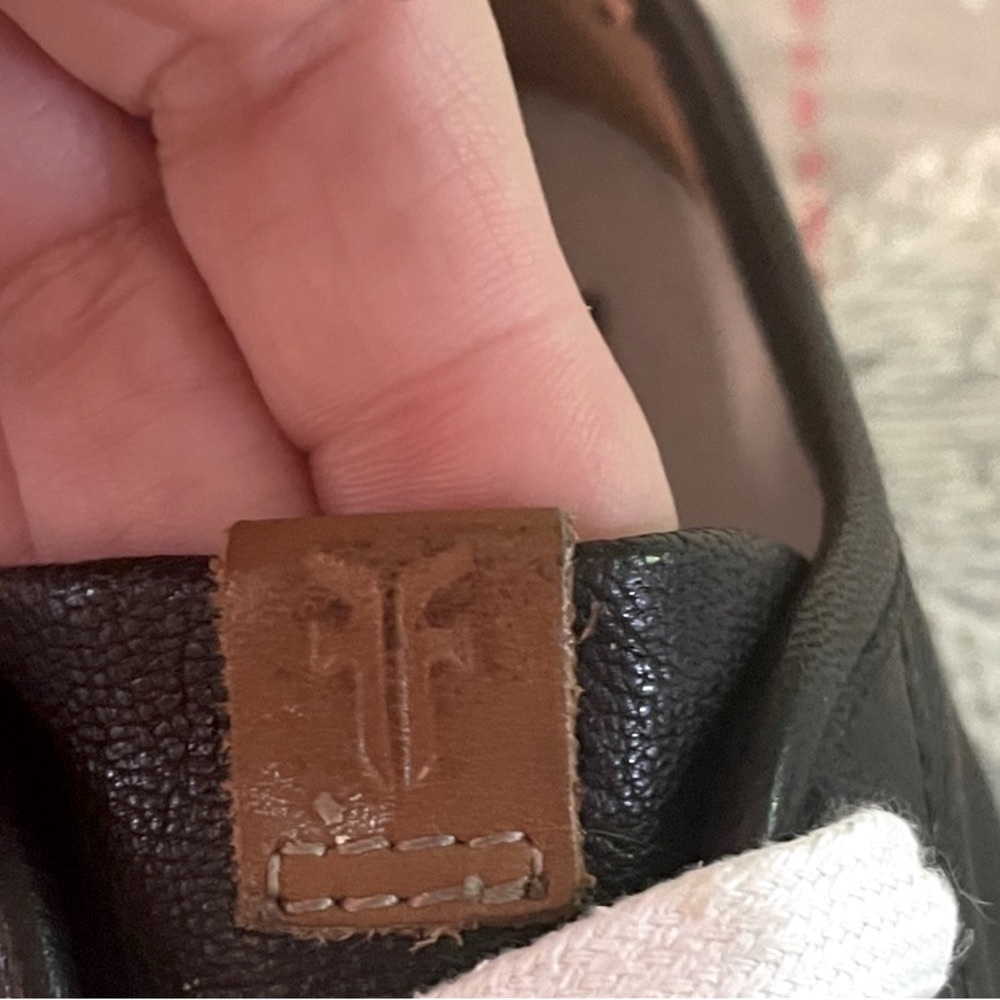 Frye 100% genuine leather Black and white lace up Sneakers - Picture 6 of 14
